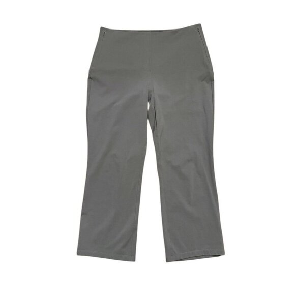 Lululemon Sz 12 Pants Grey Sage Smooth Fit Pull On Hi Rise Cropped Minimalist - Picture 4 of 6